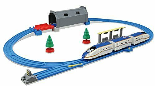 Plarail Light Up A Tunnel ! Shinkansen Series E7 Kagayaki W/headlight Basic Set - Japan Figure