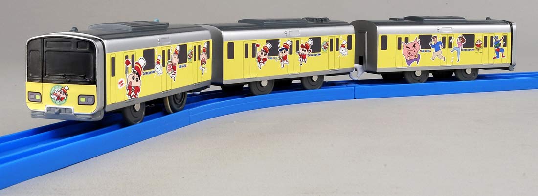 Takara Tomy Pla-Rail Sc-08 Tobu 50000 Series Crayon Shinchan Wrapping Train Vehicle Model- Japan Figure Store - #1 Bring To You The Best Japanese Goods