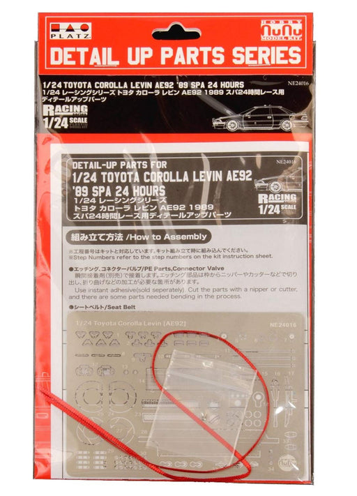 PLATZ Nunu Racing Series 1/24 Toyota Corolla Levin Ae92 '89 Spa 24 Hour Detail-Up Parts- Japan Figure Store - #1 Bring To You The Best Japanese Goods