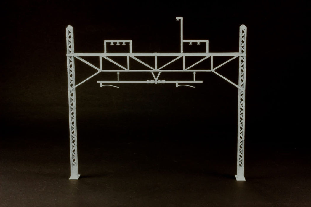 Plumpmoa 1/80 Ho Gauge Catenary Pole Gray Unassembled Paper Kit Ms068 Japan Diorama Supplies- Japan Figure Store - #1 Bring To You The Best Japanese Goods