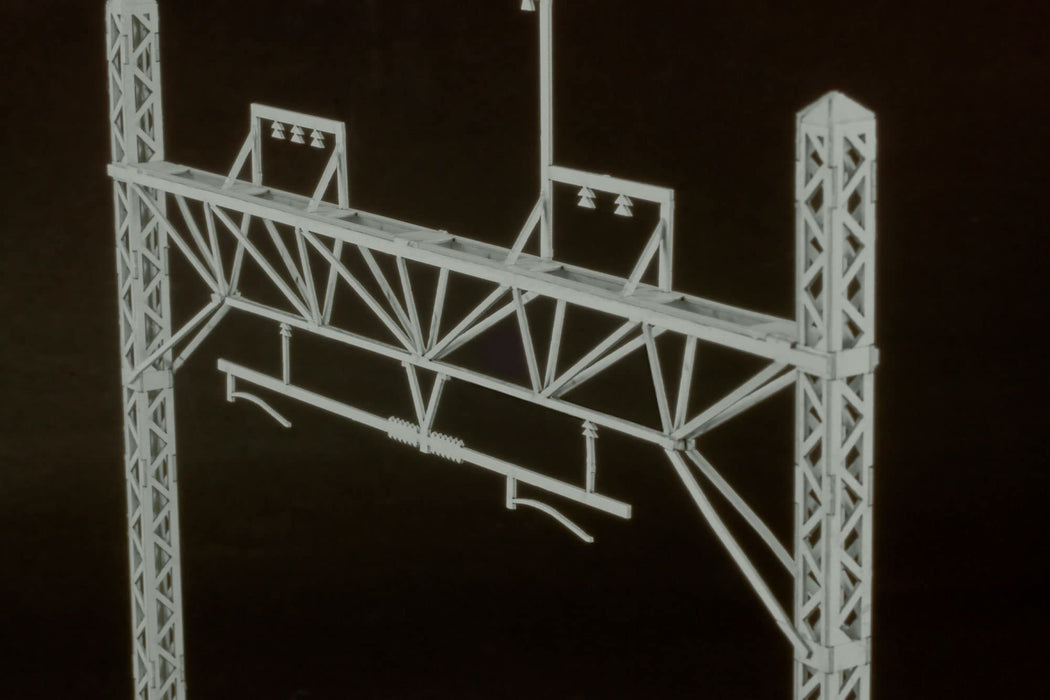 Plumpmoa 1/80 Ho Gauge Catenary Pole Gray Unassembled Paper Kit Ms068 Japan Diorama Supplies- Japan Figure Store - #1 Bring To You The Best Japanese Goods