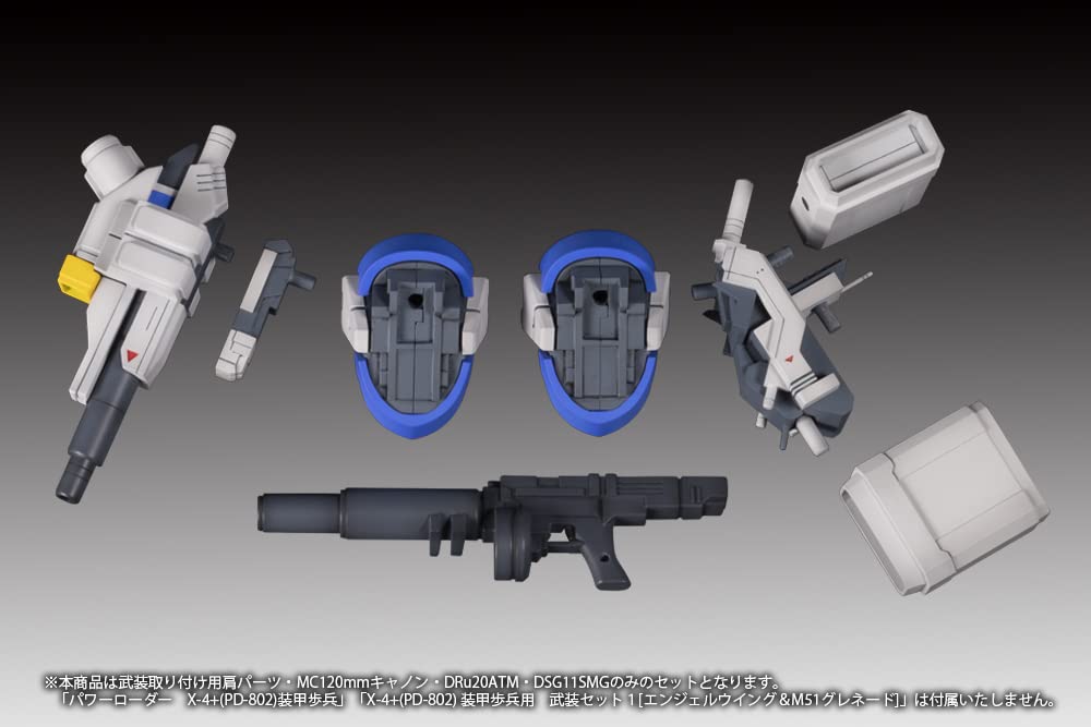Plum Office A Power Dolls2 Power Loader X-4+ Pd-802 1/35 Plastic Armored Infantry Armament Set 2 - Mc120Mm Cannon Dru20Atm Dsg11Smg - 100Mm- Japan Figure Store - #1 Bring To You The Best Japanese Goods