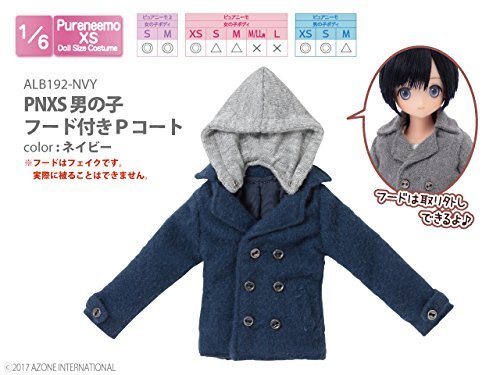 AZONE Alb192-Nvy Pnxs Boys Hooded P Coat Navy- Japan Figure Store - #1 Bring To You The Best Japanese Goods