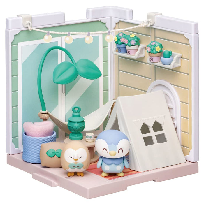 Takara Tomy Japan Pocket Monsters Pokemon Poke Piece House Bellamping Terrace Mokuro & Piplup- Japan Figure Store - #1 Bring To You The Best Japanese Goods