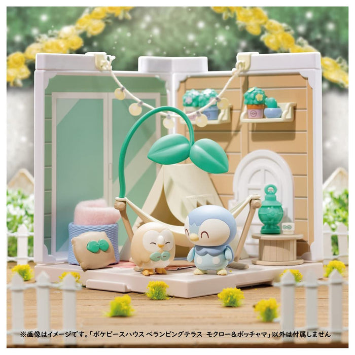 Takara Tomy Japan Pocket Monsters Pokemon Poke Piece House Bellamping Terrace Mokuro & Piplup- Japan Figure Store - #1 Bring To You The Best Japanese Goods