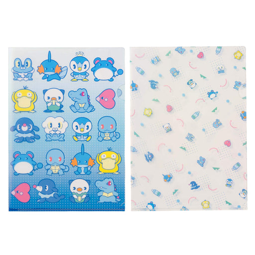 POKEMON CENTER ORIGINAL A4 Clear Folder Set 2 Pcs Water Type Pokemons- Japan Figure Store - #1 Bring To You The Best Japanese Goods