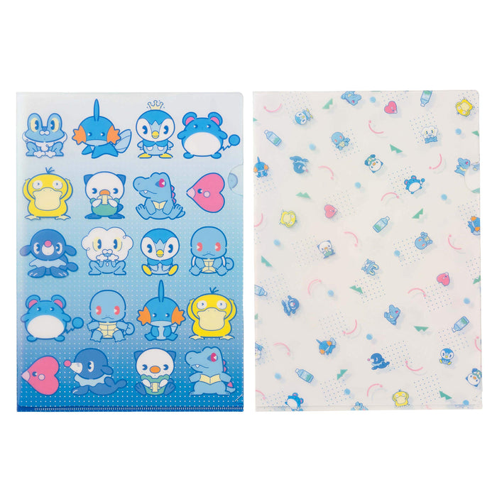 POKEMON CENTER ORIGINAL A4 Clear Folder Set 2 Pcs Water Type Pokemons- Japan Figure Store - #1 Bring To You The Best Japanese Goods