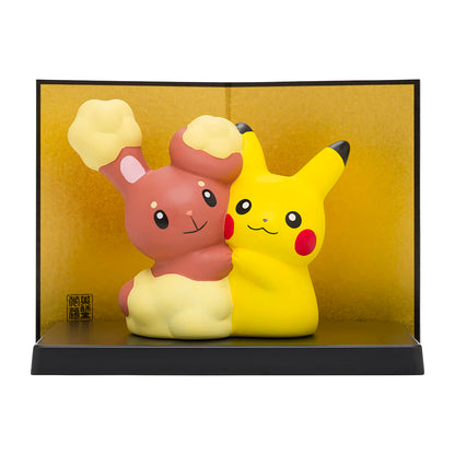 Ceramic Decoration Pikachu And Buneary POKÉMON X Yakushigama- Japan Figure Store - #1 Bring To You The Best Japanese Goods