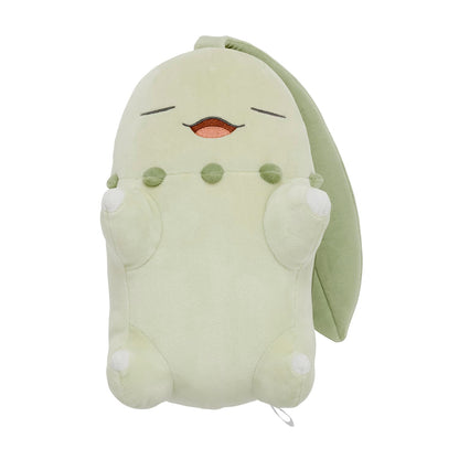 Pokémon Center Japan Original Mochiri Plush Chikorita Sleep Good Night- Japan Figure Store - #1 Bring To You The Best Japanese Goods