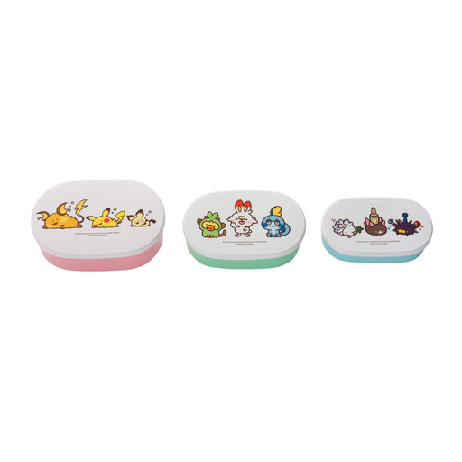 POKEMON CENTER ORIGINAL Bento Box Containers 3 Pcs Set Pokemon Yurutto- Japan Figure Store - #1 Bring To You The Best Japanese Goods