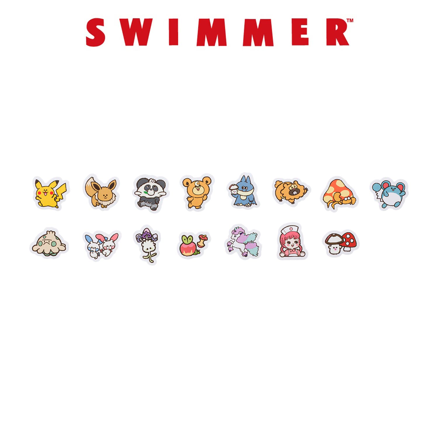 Pokemon Center Original Swimmer Assorted Seal Henteko Cute- Japan Figure Store - #1 Bring To You The Best Japanese Goods