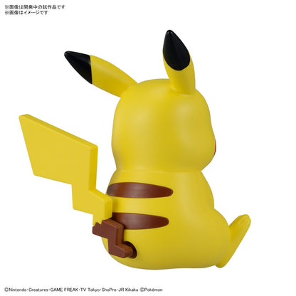 Bandai Spirits Pokemon 16 Pikachu Sitting Pose Plastic Model Collection- Japan Figure Store - #1 Bring To You The Best Japanese Goods