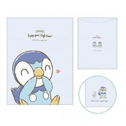 Pokemon Center Clear File Piplup- Japan Figure Store - #1 Bring To You The Best Japanese Goods