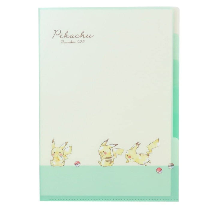 POKEMON CENTER ORIGINAL 5 Index Clear Folder Pikachu Number 025 Playing Tag- Japan Figure Store - #1 Bring To You The Best Japanese Goods