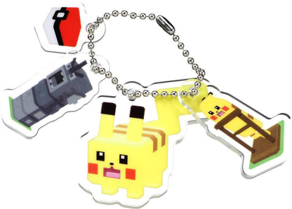 TAKARA TOMY Pokemon Quest Pokexel Acrylic Mascot Pikachu- Japan Figure Store - #1 Bring To You The Best Japanese Goods