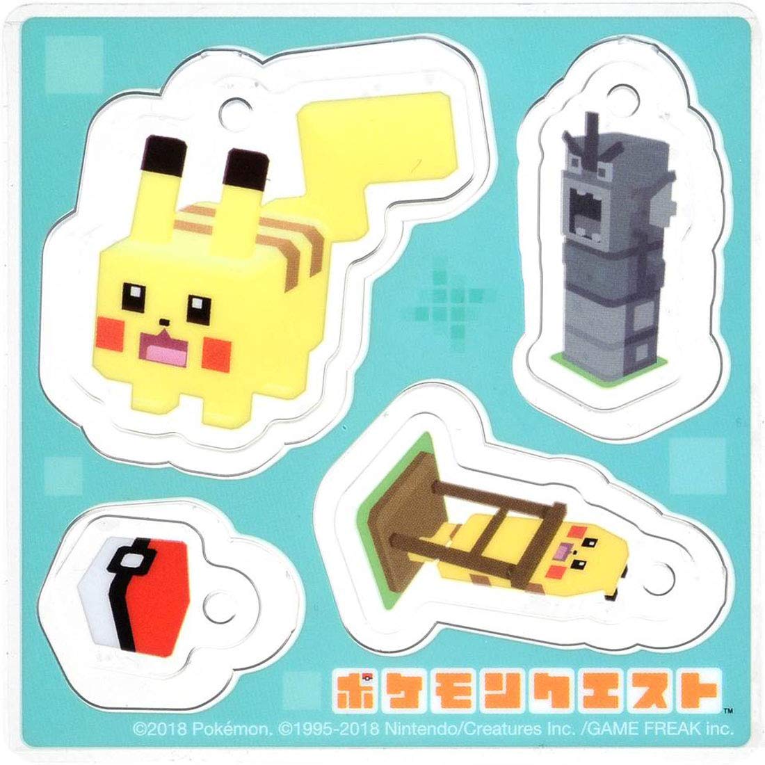 TAKARA TOMY Pokemon Quest Pokexel Acrylic Mascot Pikachu- Japan Figure Store - #1 Bring To You The Best Japanese Goods