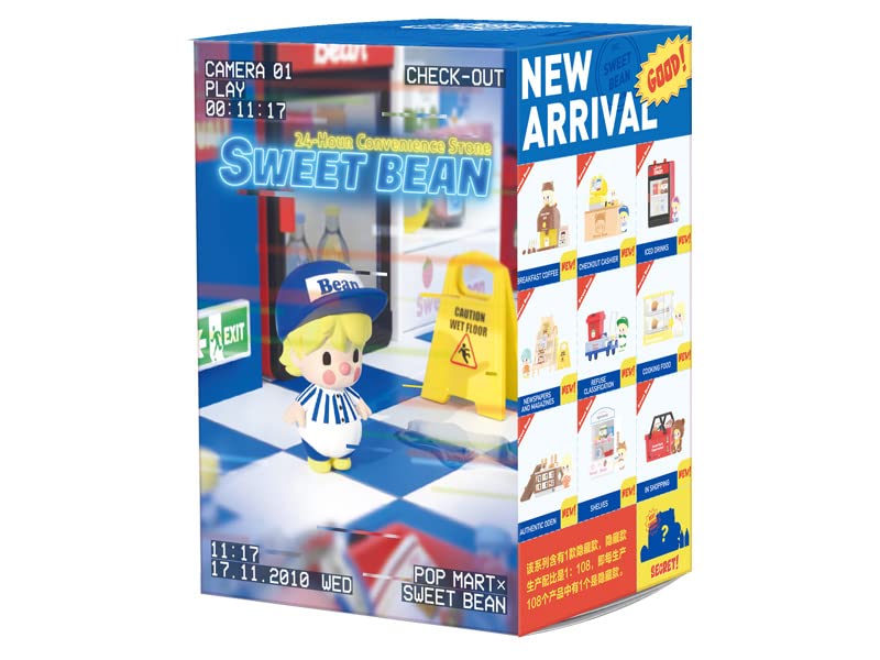 Pop Mart Sweet Bean Convenience Store Series Shopping Kit Pvc Abs Trading Figures 9 Piece Box- Japan Figure Store - #1 Bring To You The Best Japanese Goods