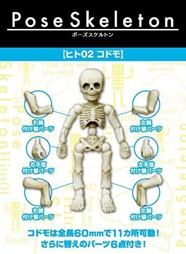 Re-Ment Pose Skeleton Human 2 Child Japan- Japan Figure Store - #1 Bring To You The Best Japanese Goods