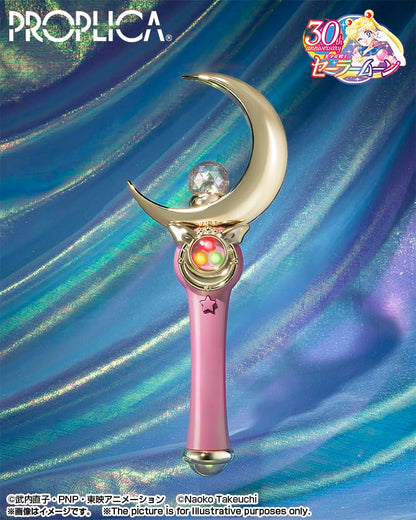 Bandai Spirits - Proplica Sailor Moon Moon Stick Brilliant Color Edition 260mm ABS Finished Product- Japan Figure Store - #1 Bring To You The Best Japanese Goods
