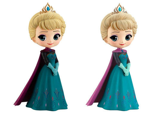 Banpresto Q Posket Disney Elsa Coronation 2 Types Set Japan - Normal & Pastel Color- Japan Figure Store - #1 Bring To You The Best Japanese Goods