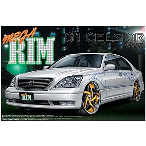AOSHIMA - 46340 Toyota Celsior - Ucf31 2003 Mega Rim Design 1/24 Scale Kit- Japan Figure Store - #1 Bring To You The Best Japanese Goods