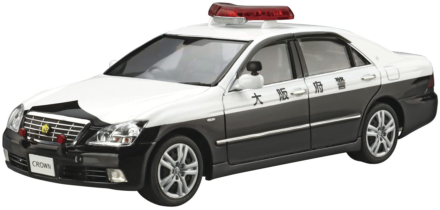 AOSHIMA The Patrol Car 1/24 No.3 Toyota Grs182 Crown '05 Plastic Model- Japan Figure Store - #1 Bring To You The Best Japanese Goods