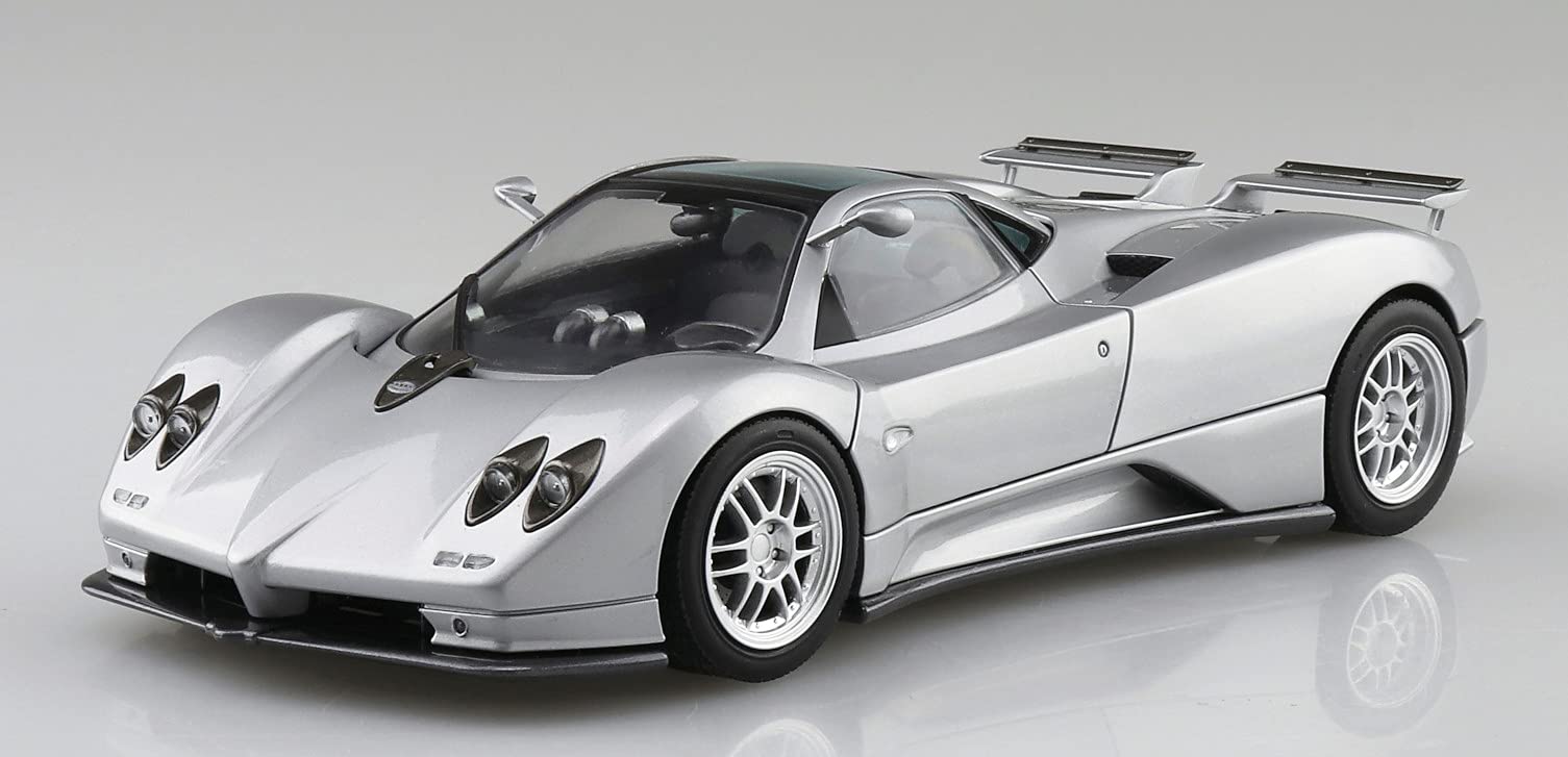 AOSHIMA The Super Car No.7 1/24 '00 Pagani Zonda C12S Plastic Model- Japan Figure Store - #1 Bring To You The Best Japanese Goods