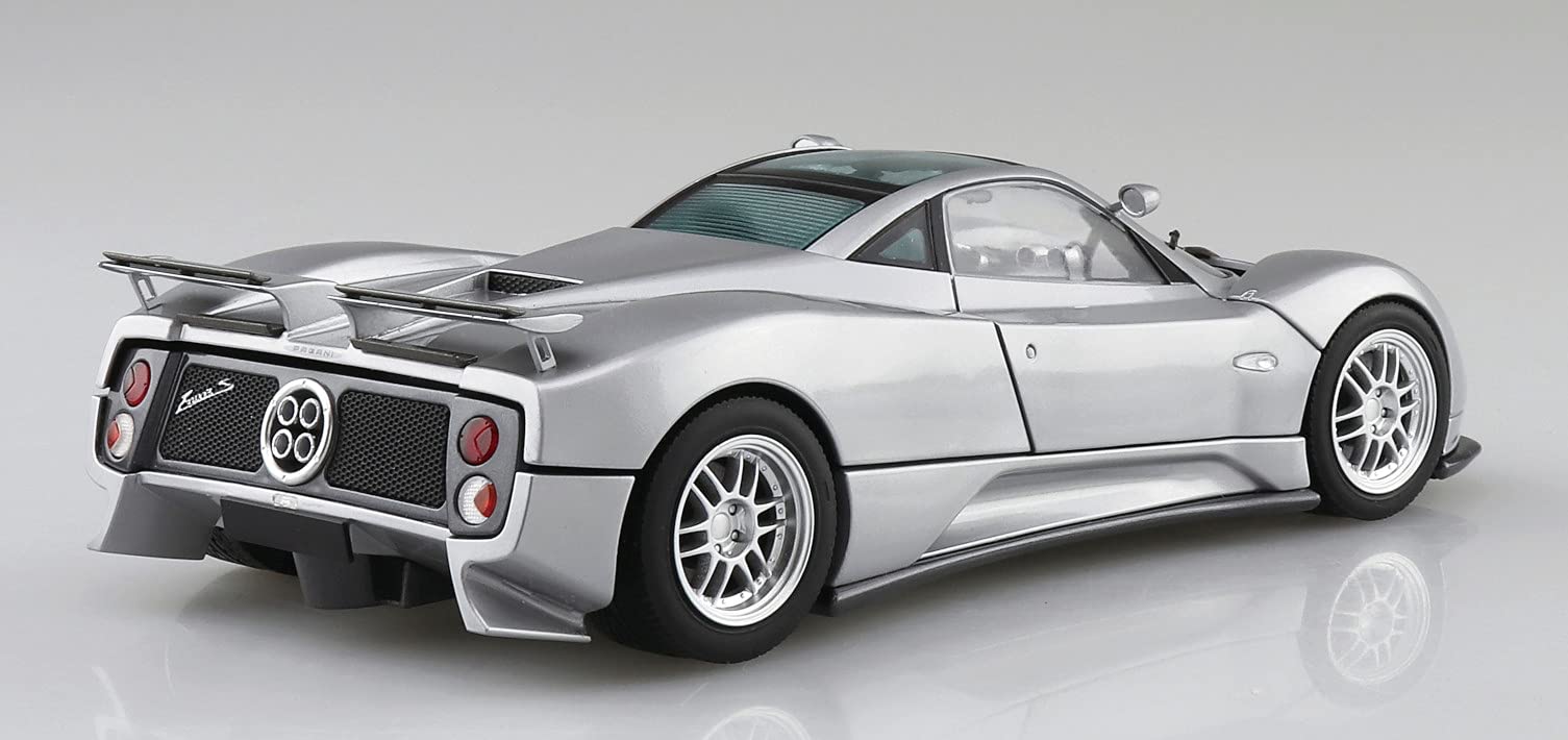 AOSHIMA The Super Car No.7 1/24 '00 Pagani Zonda C12S Plastic Model- Japan Figure Store - #1 Bring To You The Best Japanese Goods