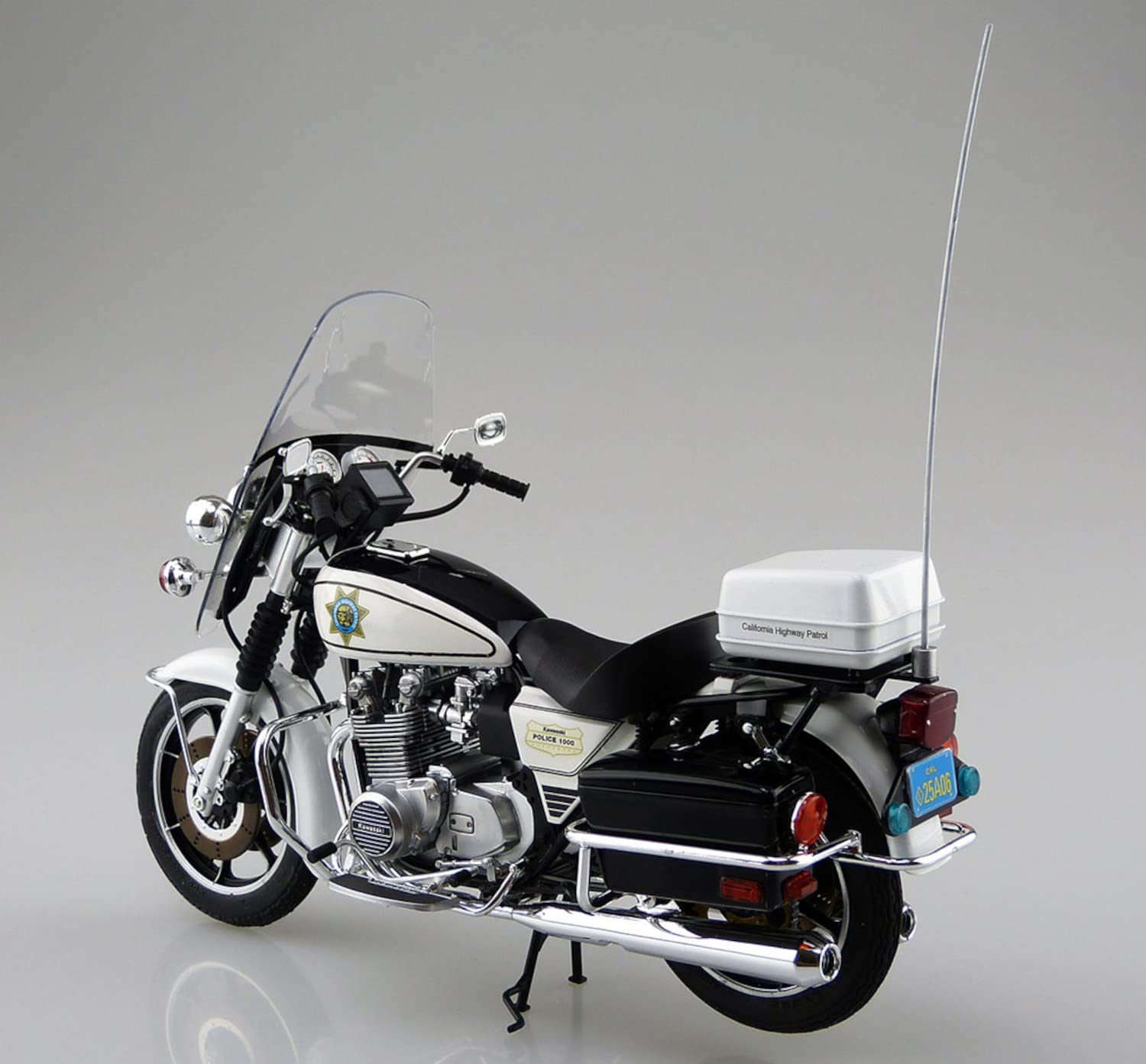 AOSHIMA The Bike 1/12 Kawasaki Kz1000 Police Plastic Model- Japan Figure Store - #1 Bring To You The Best Japanese Goods