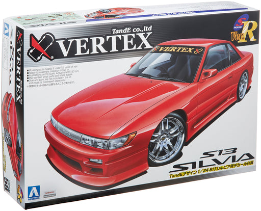 AOSHIMA - 39779 Nissan Silvia - S13 Vertex Full Aero 1/24 Scale Kit- Japan Figure Store - #1 Bring To You The Best Japanese Goods