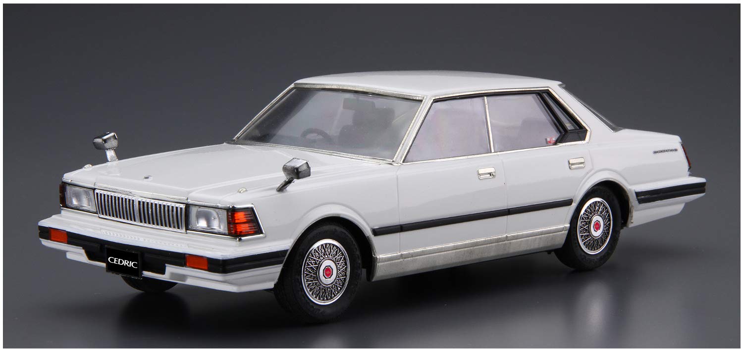 AOSHIMA The Model Car 1/24 Nissan P430 Cedric/Gloria 4Ht280E Brougham 1982 Plastic Model- Japan Figure Store - #1 Bring To You The Best Japanese Goods