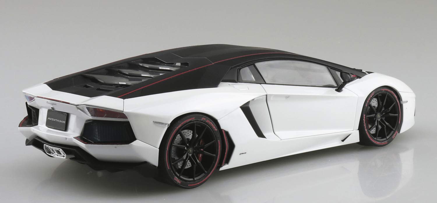 AOSHIMA The Super Car 1/24 Lamborghini Aventador Pirelli Edition '15 Plastic Model- Japan Figure Store - #1 Bring To You The Best Japanese Goods