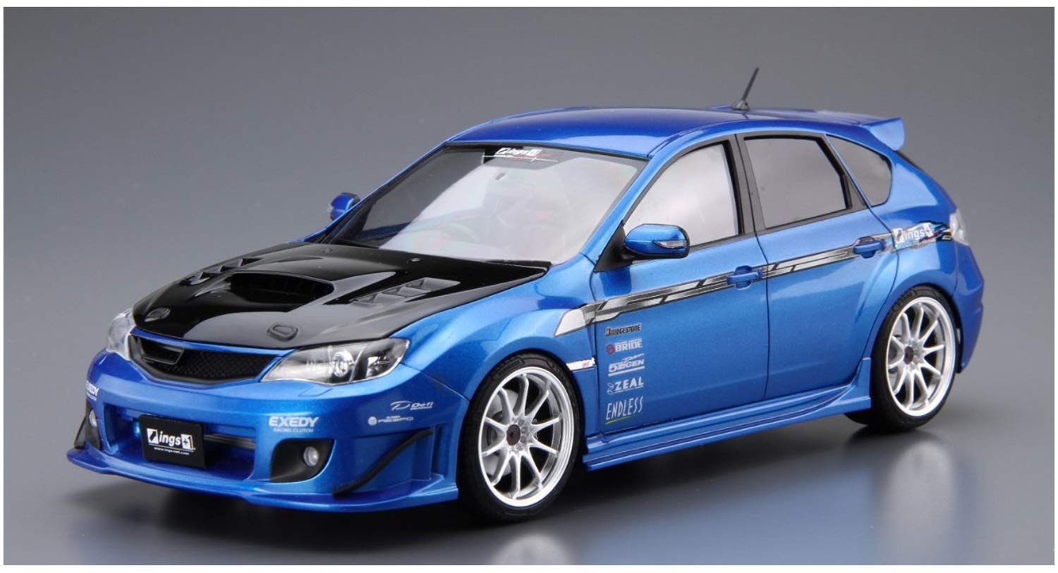 AOSHIMA The Tuned Car 1/24 Subaru Ings Grb Impreza Wrx Sti '07 Plastic Model- Japan Figure Store - #1 Bring To You The Best Japanese Goods