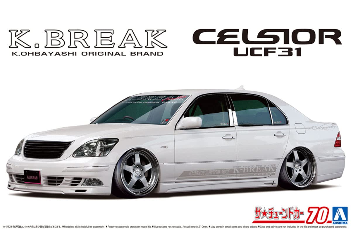 AOSHIMA The Tuned Car 1/24 K-Break Ucf31 Celsior '03 Toyota Plastic Model- Japan Figure Store - #1 Bring To You The Best Japanese Goods