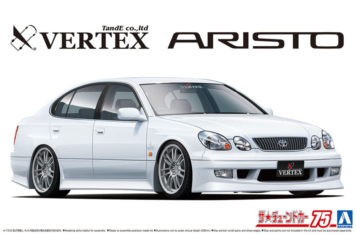 AOSHIMA The Tuned Car 1/24 Toyota Vertex Jzs161 Aristo '00 Plastic Model- Japan Figure Store - #1 Bring To You The Best Japanese Goods