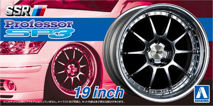 AOSHIMA Tuned Parts 1/24 Ssr Professor Sp3 19Inch Tire & Wheel Set- Japan Figure Store - #1 Bring To You The Best Japanese Goods