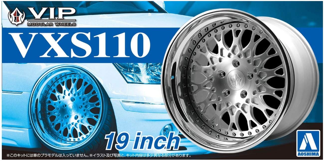 AOSHIMA Tuned Parts 1/24 Vip Modular Vsx110 19Inch Tire & Wheel Set- Japan Figure Store - #1 Bring To You The Best Japanese Goods