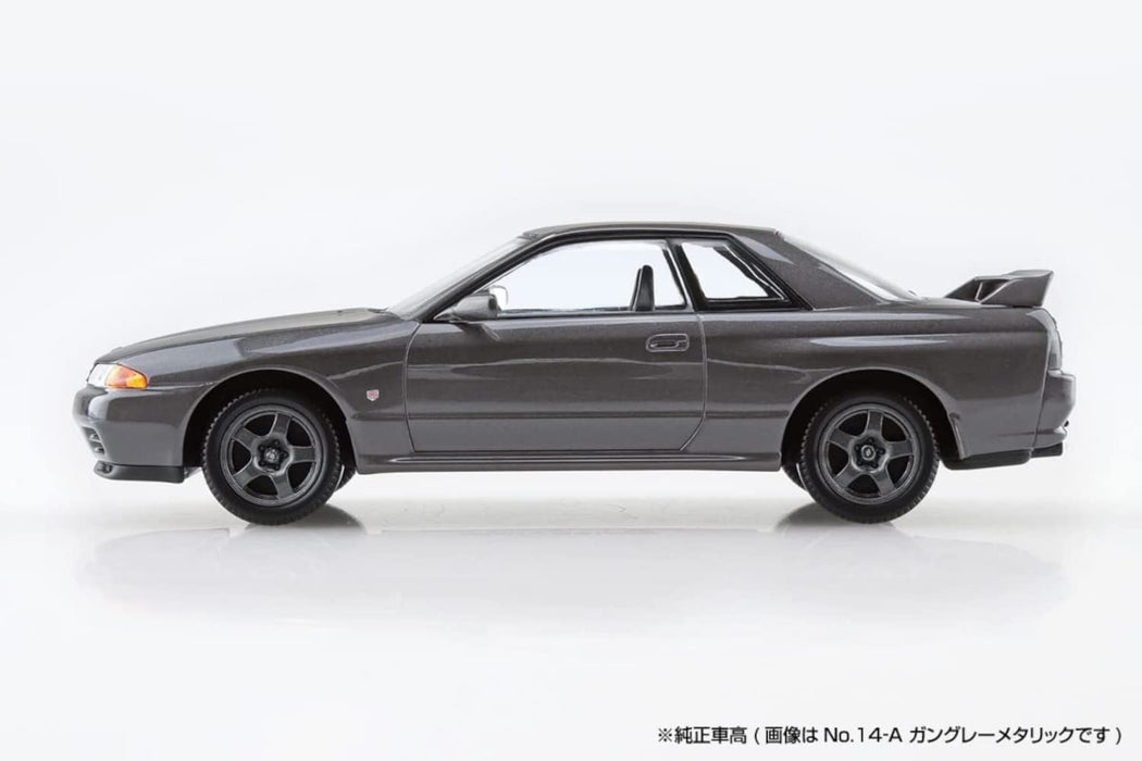 AOSHIMA The Snap Kit No.14-A 1/32 Nissan R32 Skyline Gt-R Gun-Gray Metallic Plastic Model- Japan Figure Store - #1 Bring To You The Best Japanese Goods