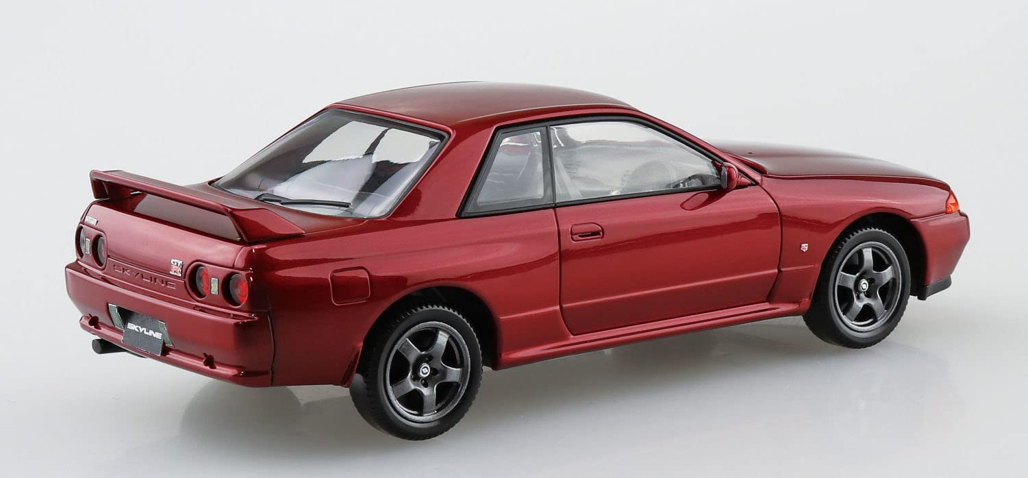 AOSHIMA The Snap Kit No.14-E 1/32 Nissan R32 Skyline Gt-R Red Pearl Plastic Model- Japan Figure Store - #1 Bring To You The Best Japanese Goods