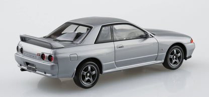 AOSHIMA The Snap Kit No.14-D 1/32 Nissan R32 Skyline Gt-R Spark Silver Plastic Model- Japan Figure Store - #1 Bring To You The Best Japanese Goods
