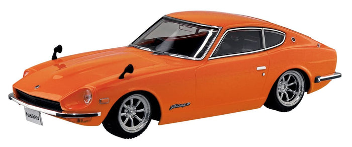 AOSHIMA The Snap Kit 1/32 Nissan S30 Fairlady Z Custom Wheel Orange Plastic Model- Japan Figure Store - #1 Bring To You The Best Japanese Goods