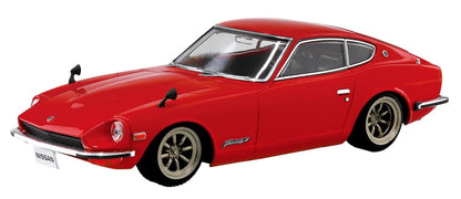 AOSHIMA The Snap Kit 1/32 Nissan S30 Fairlady Z Custom Wheel Red Plastic Model- Japan Figure Store - #1 Bring To You The Best Japanese Goods