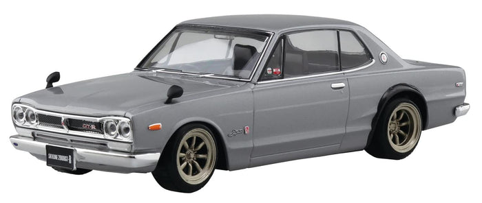 AOSHIMA The Snap Kit 1/32 Nissan Skyline 2000Gt-R Custom Wheel Silver Plastic Model- Japan Figure Store - #1 Bring To You The Best Japanese Goods