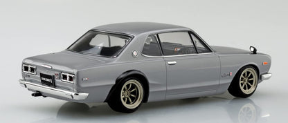 AOSHIMA The Snap Kit 1/32 Nissan Skyline 2000Gt-R Custom Wheel Silver Plastic Model- Japan Figure Store - #1 Bring To You The Best Japanese Goods