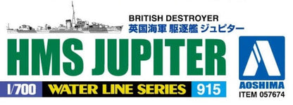AOSHIMA Waterline 1/700 Royal Navy Destroyer Jupiter Plastic Model- Japan Figure Store - #1 Bring To You The Best Japanese Goods