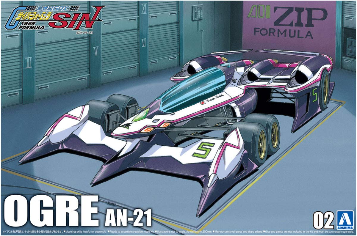AOSHIMA Cyber Formula 1/24 Ogre An-21 Plastic Model- Japan Figure Store - #1 Bring To You The Best Japanese Goods