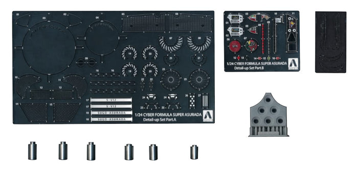 AOSHIMA Cyber Formula 1/24 Super Asurada 01 Detail Up Parts- Japan Figure Store - #1 Bring To You The Best Japanese Goods