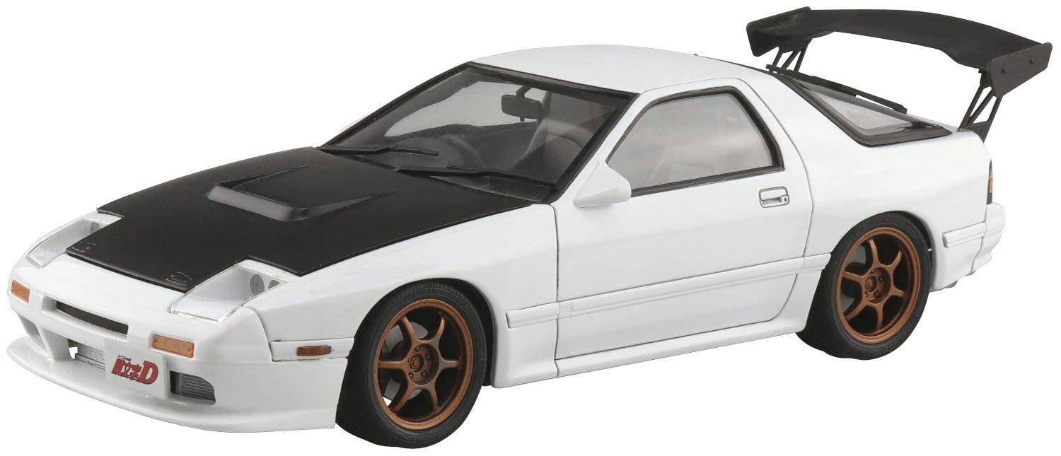 AOSHIMA Initial D 1/24 Ryosuke Takahashi Fc3S Rx-7 Plastic Model- Japan Figure Store - #1 Bring To You The Best Japanese Goods