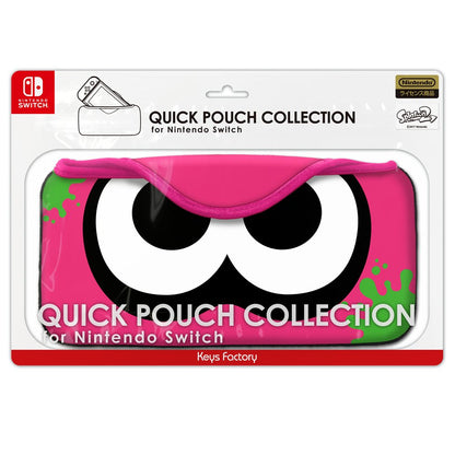 Quick Pouch Collection For Nintendo Switch (Splatoon2) Squid: Neon Pink- Japan Figure Store - #1 Bring To You The Best Japanese Goods