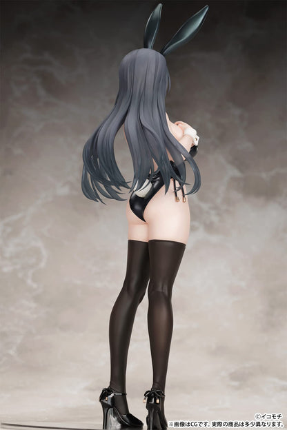 B´Full Black Bunny Kouhai-Chan Real Face Ver. Figure 1/7 Scale Illustrated By Ikomochi Japan- Japan Figure Store - #1 Bring To You The Best Japanese Goods